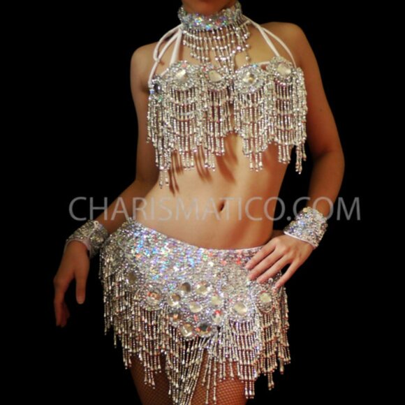 Plus Sized Pro Samba/BellyDance Costume - Picture 1 of 6